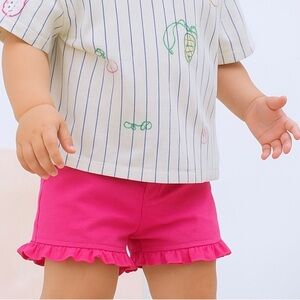 Hot Pink Ruffle Shorts